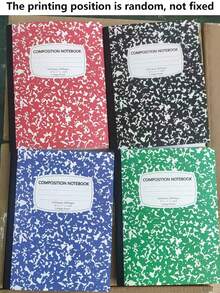 4pcs Floral Pattern Hard Cover Notebook, Thick Paper, Lined, Suitable For Students And Office Workers Back To School - Multicolor - View 14