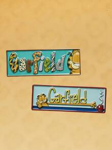 GARFIELD | SHEIN A Group Of New Creative Cartoon Pattern Brooches, IP Joint Design, Cute Personality, Simple And Generous, Can Also Be Used As Accessories, Suitable Fo - Multicolor - View 3