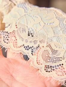SilkySpell 女款 3 件組人造絲刺繡花卉 V 領細肩帶背心短褲睡衣套裝，白色夏季優雅性感睡眠家居服 - 彩色 - 查看 8