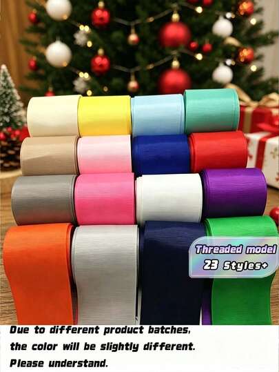 1 peça 5 jardas 5 cm fita de gorgorão fita de poliéster para decoração de casamento de Natal faça você mesmo embrulho de presente