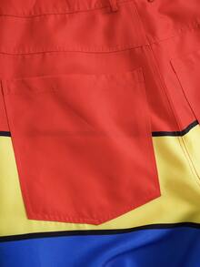 HARRY POTTER X SHEIN Men's Denim Shorts For Daily Wear - Multicolor - View 8