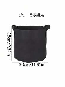 1-5 chiếc 1-10 gallon vải không dệt dày chịu lực có tay cầm túi trồng cây đa năng chậu vải cho làm vườn trong nhà ngoài trời rau củ hoa thảo mộc cây cảnh quà tặng ngày lễ giáng sinh vật dụng làm vườn thùng trồng cây túi trồng ý tưởng quà tặng bút, bút, đồ dùng học tập - màu đen - Xem 20