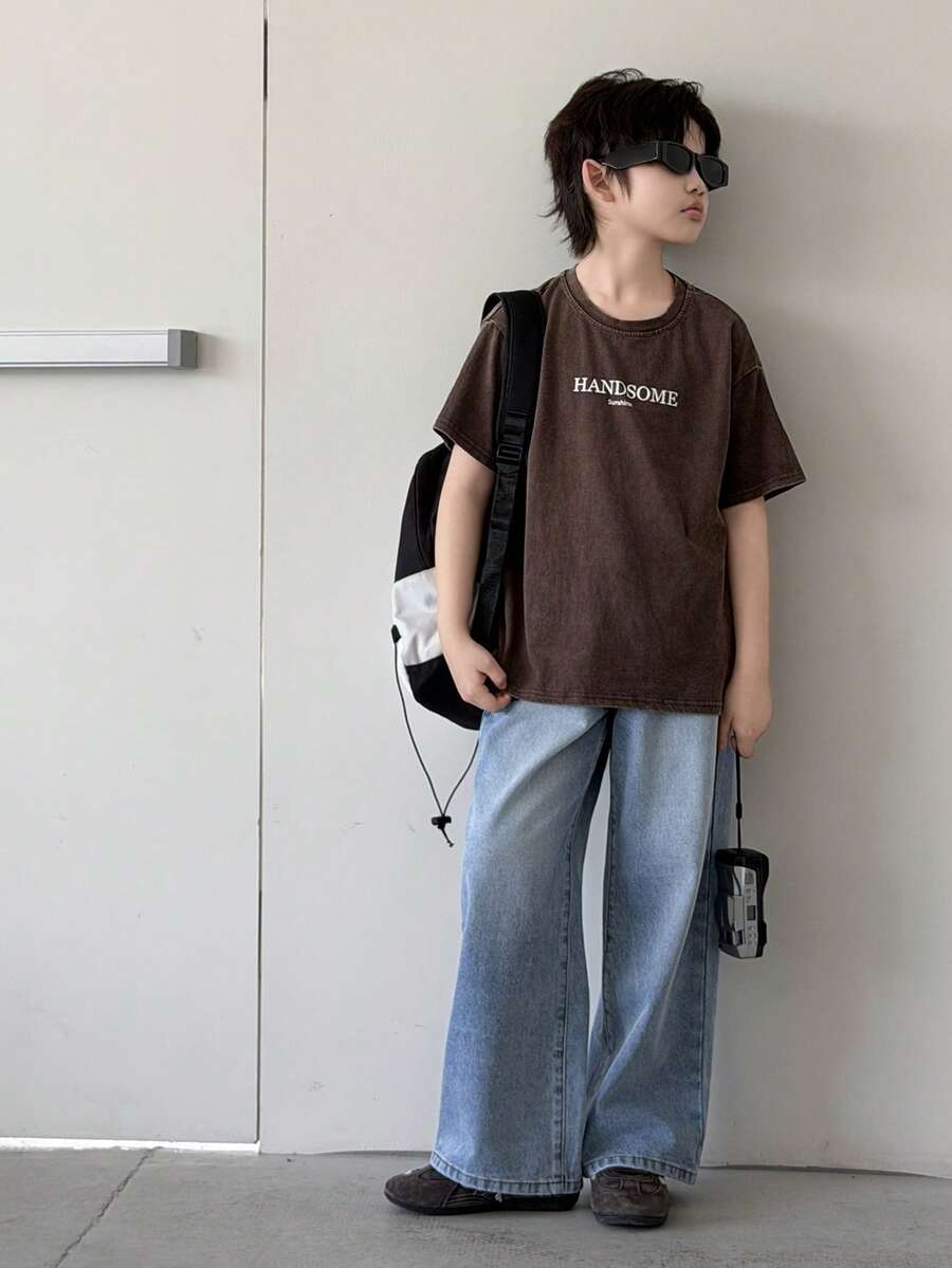 Livesso Tween Boys T-Shirts - Brown - View 1