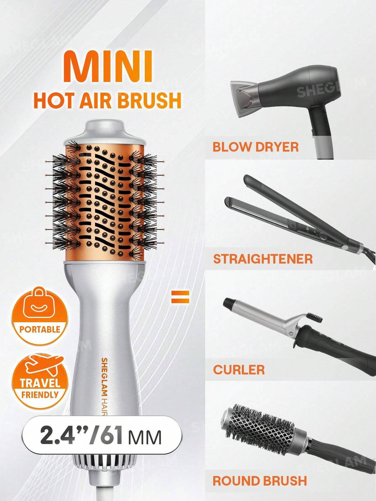 Travel Buddy Mini Hot Air Brush-EU Plug