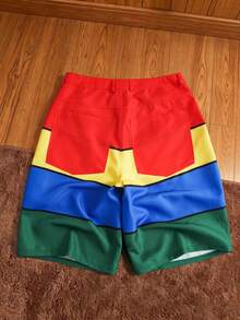 HARRY POTTER X SHEIN Men's Denim Shorts For Daily Wear - Multicolor - View 2