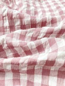 Cozy Pixies Set 2 Potong untuk Bayi Perempuan: Kardigan Lengan Panjang dengan Kerah dan Celana Panjang Pinggang Elastis Motif Beruang Kartun - Dusty Pink - View 5