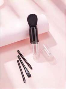 Four-In-One Makeup Brush Set, Featuring A Face Highlighter Brush, Mini Eyeshadow Brush, Retractable Handle Makeup Brush, Portable Travel Mini Powder Brush, Ladies' Makeup Brush Set, Makeup Brush Set, Makeup Brush Kit, Complete Set Of Makeup Brushes, Makeup Brush Set, Complete Set Of Makeup Tools, Makeup Brush Set, Makeup Brush Gift Set. - Multicolor - View 12
