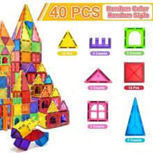 MINKOJA Magnetic Blocks, 40/64/100PCS Building Blocks, Magnets Building Set, STEM Construction Stacking Blocks & Montessori Learning Toy Gift For Kids Boys And Girls Preschool Kindergarden Toy, Mix Colors(Suitable For Ages 3+) - Multicolor - View 14