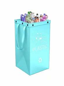 1 pieza Juego de 3 piezas Cestas de almacenamiento modulares Papeleras Materiales de plástico reutilizables y duraderos Superficie lisa y pulida Fácil de limpiar Diseño apilable Caja de organización multifuncional para dormitorio, cocina, oficina, escritorio, organización del hogar, artículo imprescindible - Azul claro + amarillo + verde hierba - View 18