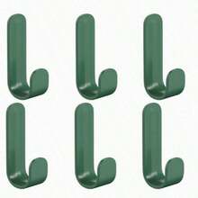 6 Ganchos de pared multiusos, perfectos para organizar llaves, ropa, toallas, etc., ganchos adhesivos impermeables y autoadhesivos - Multicolor - Ver 12