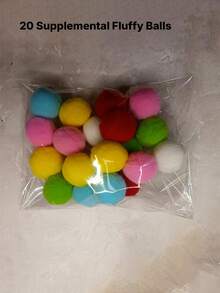 Fun Diy Pet Plush Interactive Toy Set, Launcher Training Toy Gun For Cats & Dogs, Indoor Exercise Boredom Relief ‑Play Toys, Bonding Enhancer, Silent High‑Elastic Fur Balls, Radish Bow, Plant‑Shaped Gun, Telescopic Fist Toy, Random Color. - Multicolor - View 8