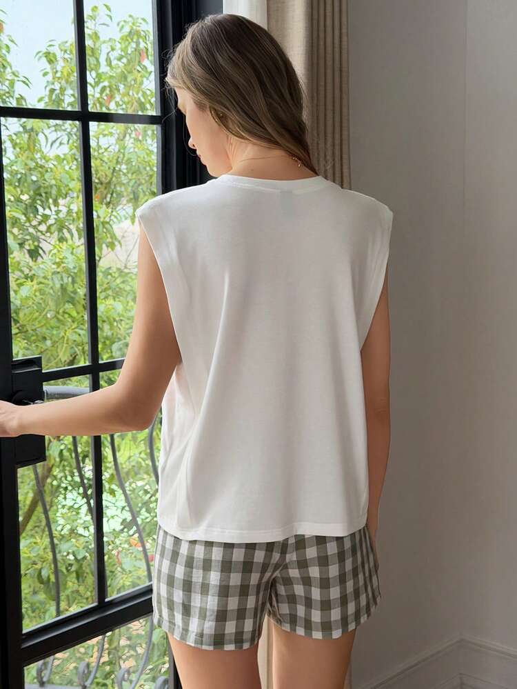 Women's Comfortable Casual Camisole & Shorts Set