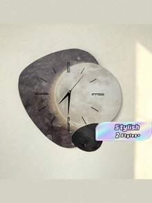 1个2D平面行星阴影静音挂钟，超静音石英机芯，无滴答声，适合装饰客厅、卧室、办公室、厨房和咖啡厅，是送给朋友和家人的完美装饰礼物，可用于房间装饰、卧室装饰、宿舍装饰、返校装饰、学校惊喜、家居装饰和学习用品。 - 彩色 - 查看 1