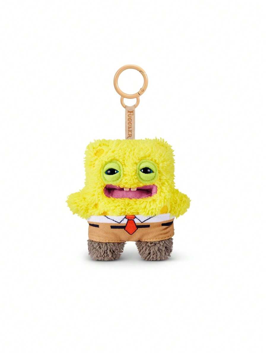 ZURU Fuggler ميدالية مفاتيح سبونج بوب مرخصة Collab-Spongebob S1 (Spongebob SquarePants) من القطيفة، 5 بوصات، قابلة للجمع، بتصميم عصري لطيف - Spongebob SquarePants - مشاهدة 1