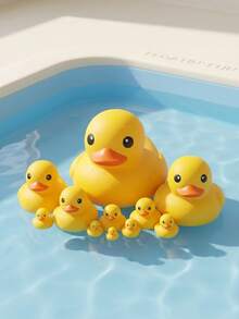 MINKOJA Cute Yellow Duck Bath Toy, Perfect For Bath And Pool Play, Fun Water Toy For Children Aged 3 And Above, Pool Toy - Multicolor - View 3