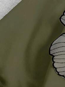 GlowEve CURVE 加大码新款法式3D立体花卉设计修身收腰吊带紧身连衣裙 - Fresh Green - 查看 4