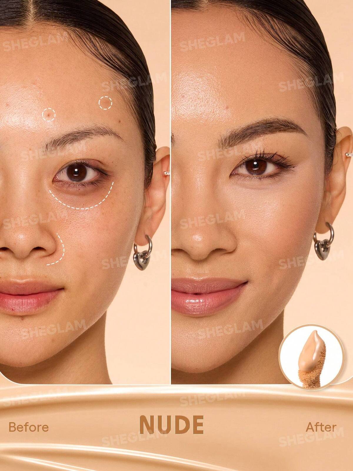 Hideaway Full-Coverage Concealer-Nude