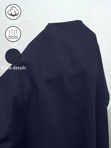 SHEIN Holidaya 女士夏季新款棉麻休闲抽绳卷边短裤，采用棉麻纹理面料，搭配弹性腰抽绳设计和卷边细节，打造轻松时尚的造型，适合日常外出、度假或轻度休闲场合，是一款百搭的休闲抽绳短裤，卡其色优雅长裤，宽松修身长裤。 - 藏蓝色 - 查看 7