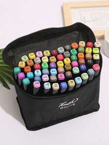 双头马克笔套装，适用于艺术绘画和着色，是返校季、绘画创作、业余绘画和素描的理想之选。 - 彩色 - 查看 18