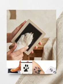 PETSIN Contactless And Ink Free Paw Print Kit - Perfect For Storing Dog Footprints, Ink Free Pet Paw Print Pad, Perfect For Newborn Handprints And Footprint Souvenirs - one-size - View 13