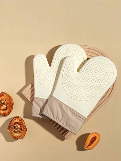 1 Stück Mikrowellen-Ofenhandschuhe hitzebeständig, Backhandschuhe für die Küche, hitzebeständige Silikon-Ofenhandschuhe - Zuhause Küche, rutschfeste Küchenutensilien, festliche Kochgeschenke, freundlich für Zuhause und Küchenorganisation
