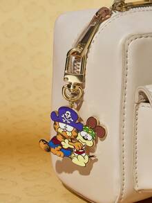 GARFIELD | SHEIN New Creative Cartoon Funny Cat Pattern Printed Keychain 1PC, IP Joint Design, Cute Personalized, Simple And Generous, Can Also Be Used As Bag Accessories, Suitable For Various Parties, Concerts, Festivals, Exquisite Gifts - Gold - View 2