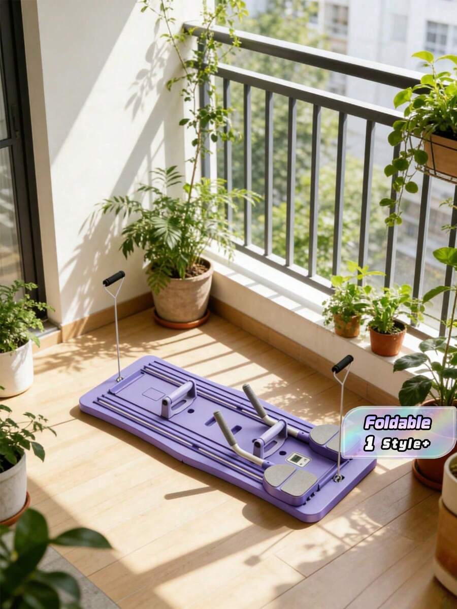 1PC Foldable Pilates Board Foldable Portable Multi Functional Resistance Trainer For Core Strength Muscle Toning Flexibility Pilates Board Home Workout Abs Training V Line Abs Push Up Board Fitness Equipment - Multicolor - View 1