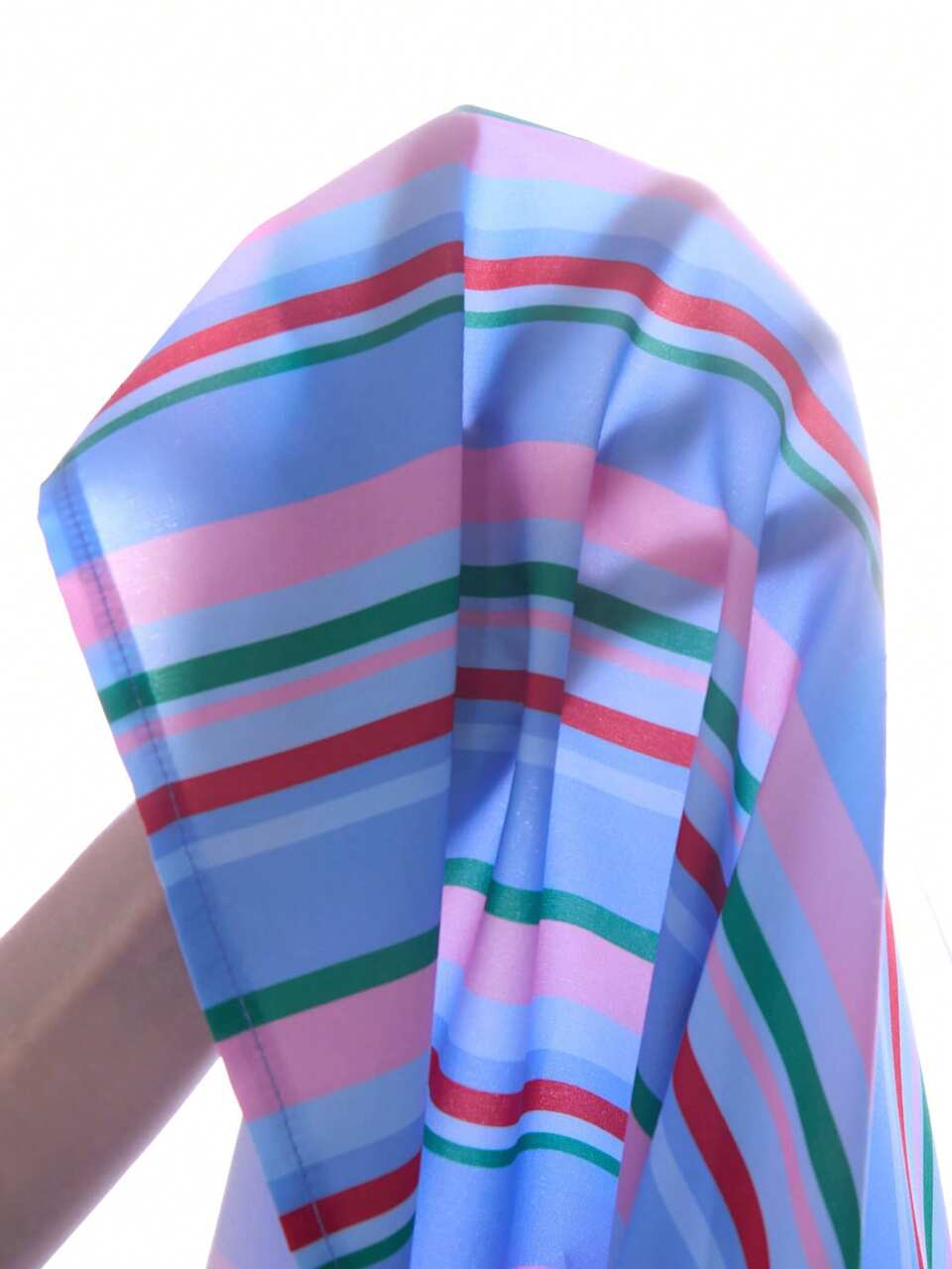 Plus Size Women Light Blue Patchwork Casual Cute Versatile Daily Wear Shirt Summer Top Summer Outfit For Women Beach Vacation