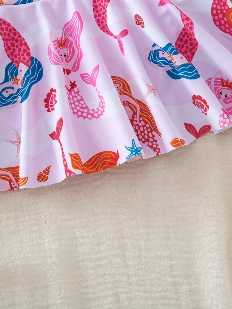 SHEIN Young Girls One-Pieces - Pink - View 4