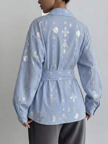 Women Blouses & Shirts - 藍色 - 查看 4