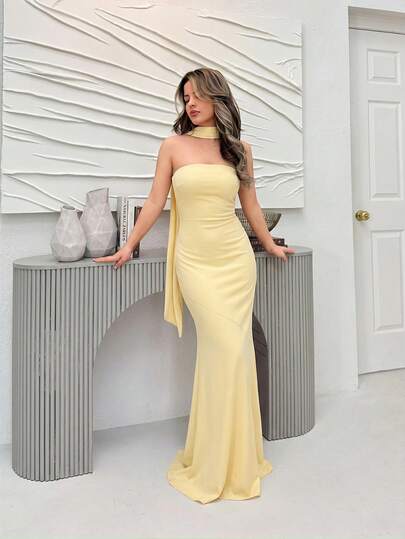 Jemour Knitted Mesh Printed Fitted Dress For Women,Summer Dress,Vacation Dress Elegant Party