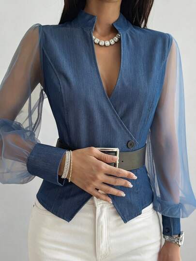 Livesso Women Denim Tops