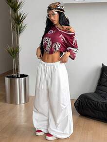 Coolane Pantalones casuales tejidos blancos para mujer - Blanco - Ver 2