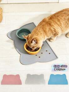 防水宠物食品垫，适用于狗和猫 - 防滑、易于清洁，适用于狗和猫的喂食垫 - 保护地板免受溢出和脏乱，保持地面清洁 - 多色 - 查看 1