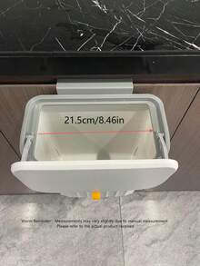 Simple Bathroom Trash Can, Wall-Mounted Large Capacity Garbage Bin With Waterproof And Bearing Features For Home And Toilet Home Bathroom Decor Bathroom Organizer Fall Decor Back To School - multicolor - View 7