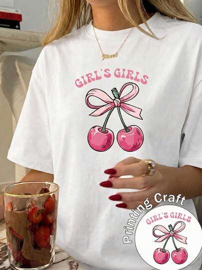 Camiseta de Mujer Manga Corta, Estampado Floral Elegante, Ajuste Casual Cómodo, Algodón Suave, Top de Verano Básico para Uso Diario