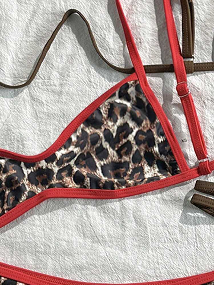 Swim Mod Bộ bikini họa tiết da báo dành cho nữ, đồ bơi gợi cảm thường ngày đi biển. - Nhiều màu - Xem 5