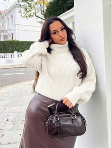NegzBox Women Sweaters Plain Casual - Putih - View 4