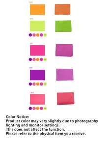 50 hojas de papel de seda fluorescente brillante, 20" X 14", colores brillantes para envolver regalos, manualidades y decoraciones de fiesta - Multicolor - Ver 9