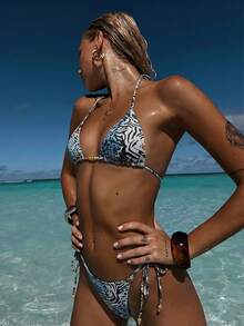 Bonvoyette Women's Fashion Beach Vacation Bikini Set - Multicolor - View 1