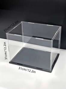 Display Case For Collectibles Assemble Clear Acrylic Box Alternative Glass Case For Display Action Figures Home Storage & Organizing Toys - Black - View 12