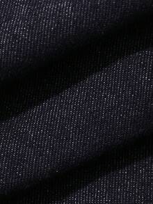 DAZY Quần jeans dài dáng suông, túi xéo, màu denim tối, thời trang dành cho bé trai tuổi teen. - Màu xanh hải quân - Xem 9