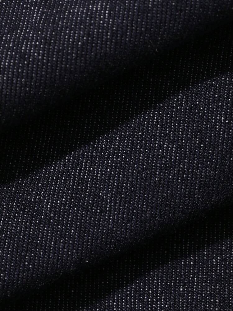 Tween Boy Slant Pocket Long Stylish Dark Denim Jeans
