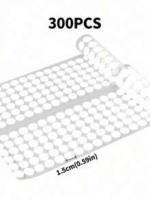300 件 150 对 15 毫米直径强力粘性防水可重复使用钩环点自粘硬币粘性紧固件多表面家庭办公室学校组织 DIY 工艺用品日常使用安全紧固 - 彩色 - 查看 9