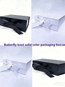 Foldable Thick Cardboard Gift Box For Gift Packaging, Rectangular Magnetic Lid For Groom's Proposal Box, With Ribbon, Wedding And Birthday Gift Packaging - Multicolor - View 11