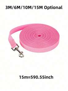 1pc Waterproof Dog Leash PVC Dog Leash Recall Long Line For Beach,Swimming,Tracking,Training Dogs Lead For Pet,Medium And Large Dogs - Rose Red - View 11
