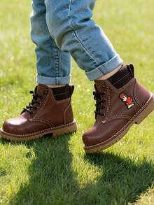 Bota Para Bebe Con Suela Antiderrapante Con Diseño Al Costado - Multicolor - Ver 2