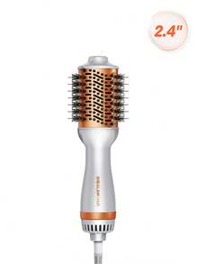 SHEGLAM HAIR Travel Buddy Mini Hot Air Brush,Hair Blow Dryer Brush,Redefine Frizzy Styles,35000RPM Motor Speed & 2 Adjustable Temps,Adds Shine,Volume & Fullness For Smooth,Anti-Frizz Straight,Curl & Blowout Styles-EU Plug Gift Pink Makeup Beach Festivals Hair Care Y2K Vacation Summer Hair Accerssories Back To School Home - Silver - View 13