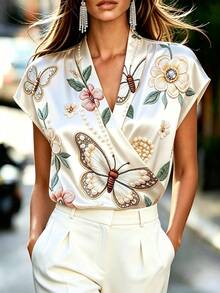 SHEIN Áo dài dành cho phụ nữ lớn tuổi - Nhiều màu - Xem 7