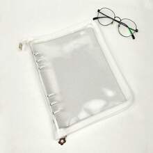 Bìa kẹp tài liệu A5 có khóa kéo, lớp đáy, bìa đính kim sa, sổ tay, album ảnh PVC trong suốt dạng viên đạn, giấy thay thế tự làm, 10 tờ, tem dán, tem dán sách, tem dán sách. - Nhiều màu - Xem 16